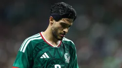 Raul Jimenez #9 of Mexico at Alamodome
