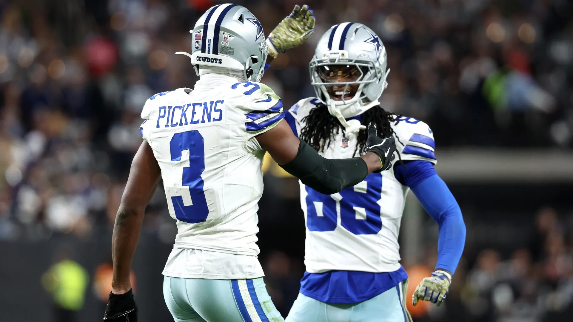 George Pickens with CeeDee Lamb