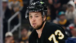 Charlie McAvoy at the TD Garden on May 12, 2024 in Boston, Massachusetts.