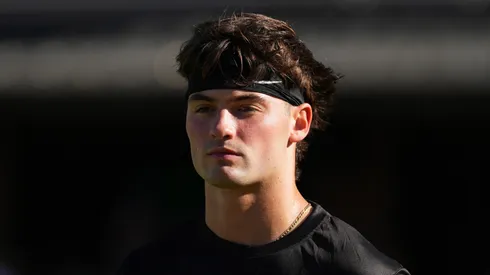Beau Pribula at Faurot Field at Memorial Stadium on August 28, 2025 in Columbia, Missouri.