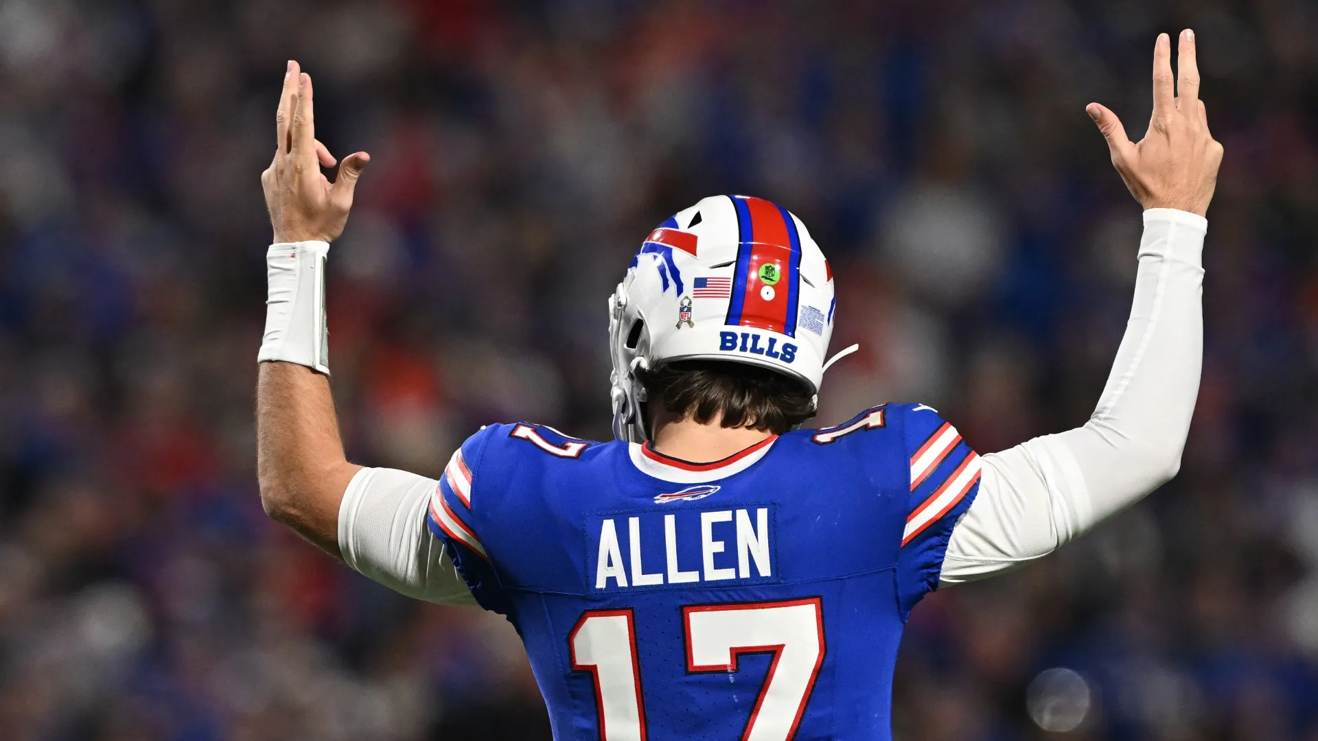Josh Allen #17 of the Buffalo Bills