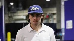 Quinn Hughes at Benchmark International Arena on November 16, 2025 in Tampa, Florida.
