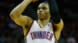 Russell Westbrook #0 of the Oklahoma City Thunder in 2013.