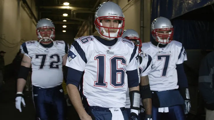 Matt Cassel #16 of the New England Patriots in 2008.