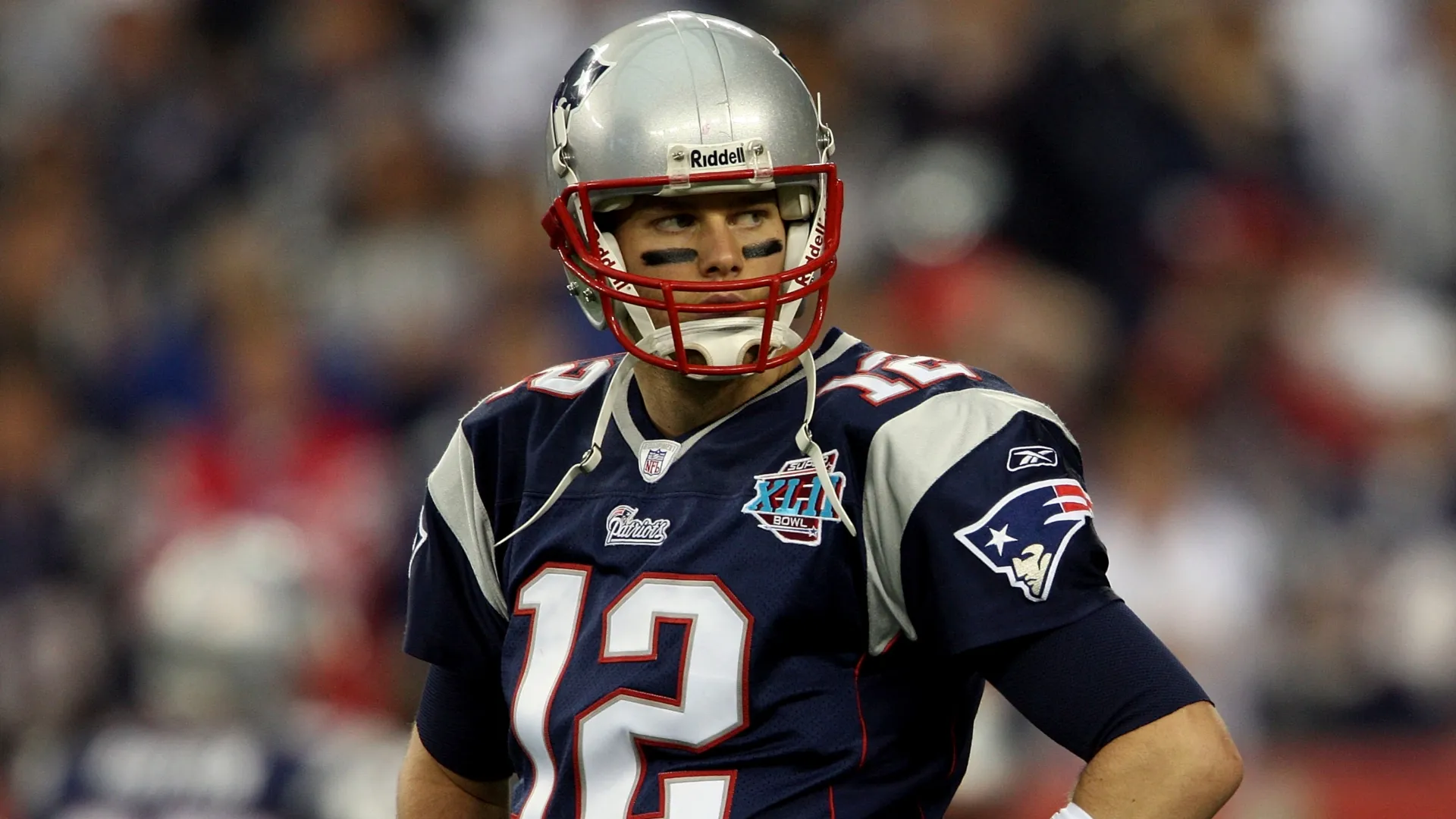 Quarterback Tom Brady #12 of the New England Patriots in 2008. (Source: Andy Lyons/Getty Images)