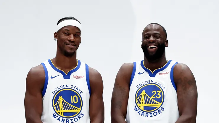 Jimmy Butler and Draymond Green of Golden State Warriors.