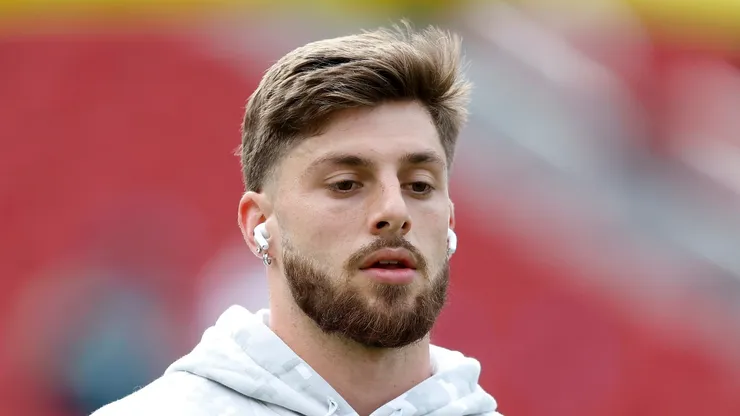 Ricky Pearsall looks on before a game on November 17, 2024 in California.