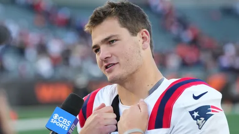 Drake Maye #10 of the New England Patriots.