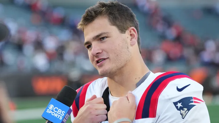 Drake Maye #10 of the New England Patriots.
