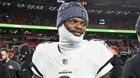 Lamar Jackson #8 of the Baltimore Ravens.