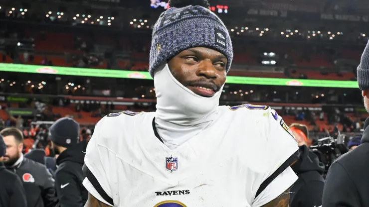 Lamar Jackson #8 of the Baltimore Ravens.