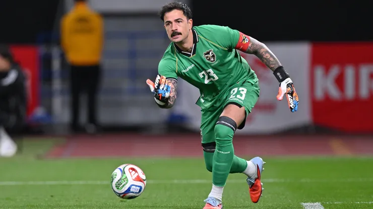 Guillermo Viscarra of Bolivia in action during the international friendly match between Japan and Bolivia.