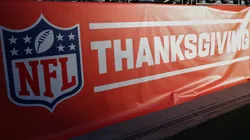 An NFL Thanksgiving sign.