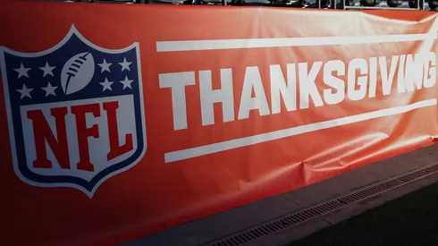 An NFL Thanksgiving sign.