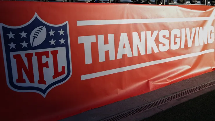 An NFL Thanksgiving sign.