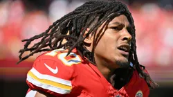 Isiah Pacheco #10 of the Kansas City Chiefs.