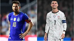 Lionel Messi of Argentina and Cristiano Ronaldo of Portugal.