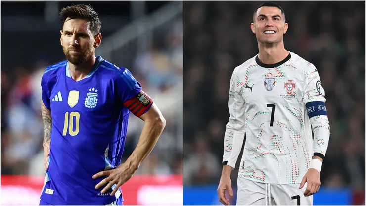 Lionel Messi of Argentina and Cristiano Ronaldo of Portugal.