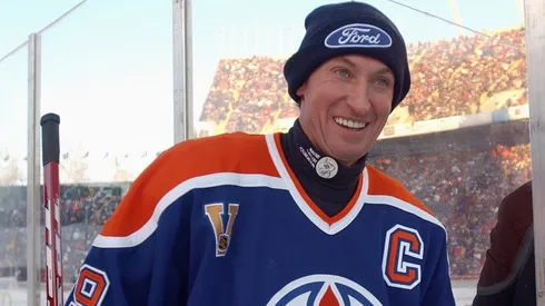 Wayne Gretzky #99 of the Edmonton Oilers in 2003.