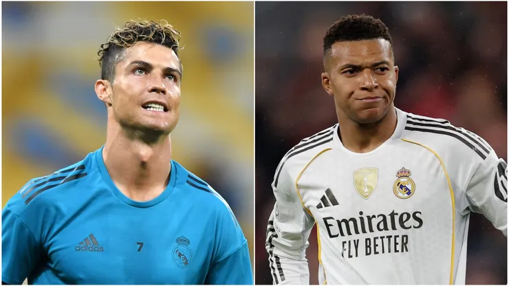 Cristiano Ronaldo (left) and Kylian Mbappe (right)