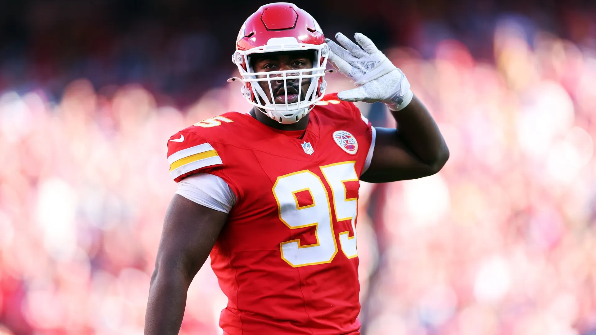 Chris Jones #95 of the Kansas City Chiefs in 2025. (Source: Jamie Squire/Getty Images)