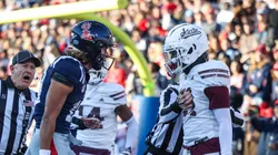 Ole Miss host Mississippi State at Vaught-Hemingway Stadium in Oxford, Mississippi.