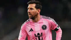 Lionel Messi #10 of Inter Miami CF reacts during the Conference Semifinal match.