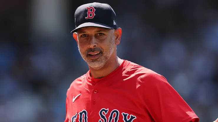 Manager Alex Cora #13 of the Boston Red Sox.