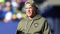 Jaxson Dart #6 of the New York Giants.