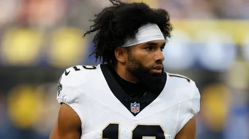 Chris Olave #12 of the New Orleans Saints.