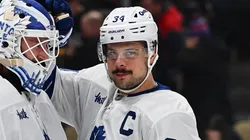 Auston Matthews at PPG PAINTS Arena on November 29, 2025.