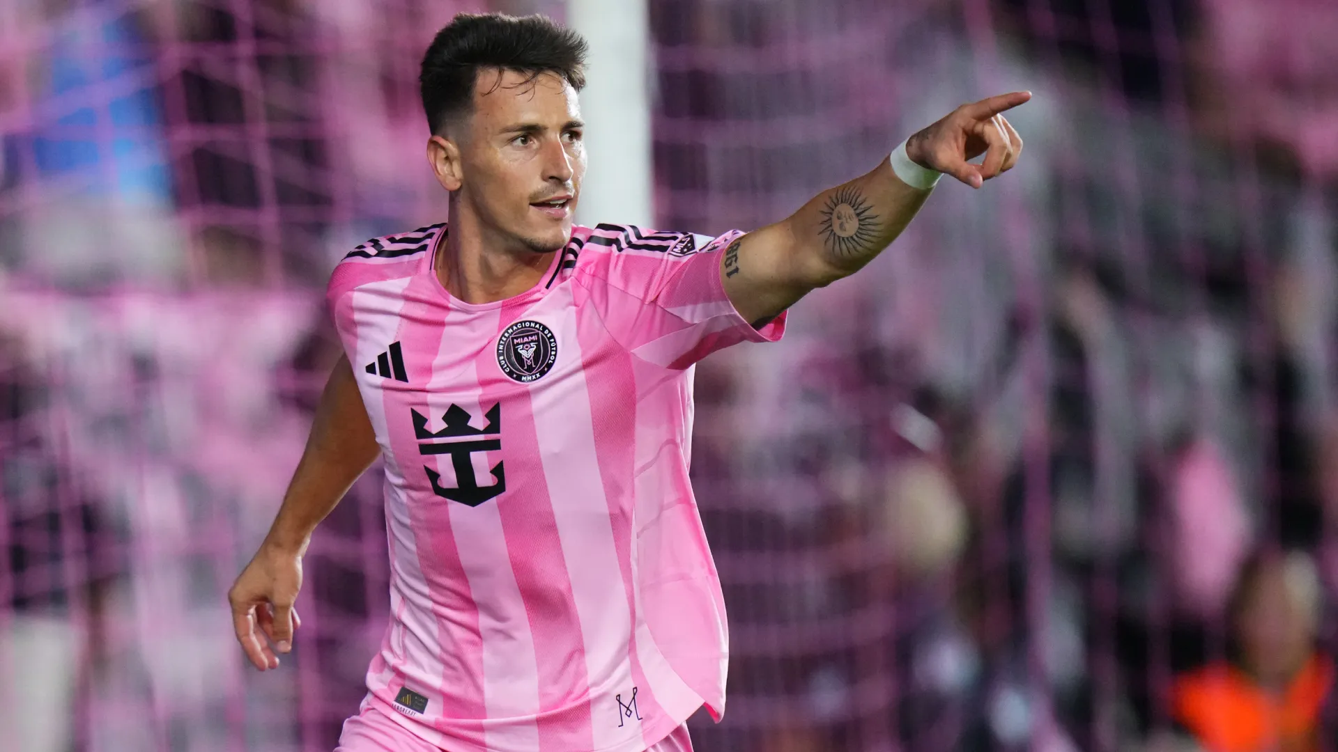 Tadeo Allende #21 of Inter Miami CF celebrates after scoring. (Getty Images)
