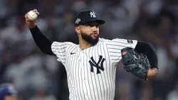 Devin Williams pitches against the Toronto Blue Jays.