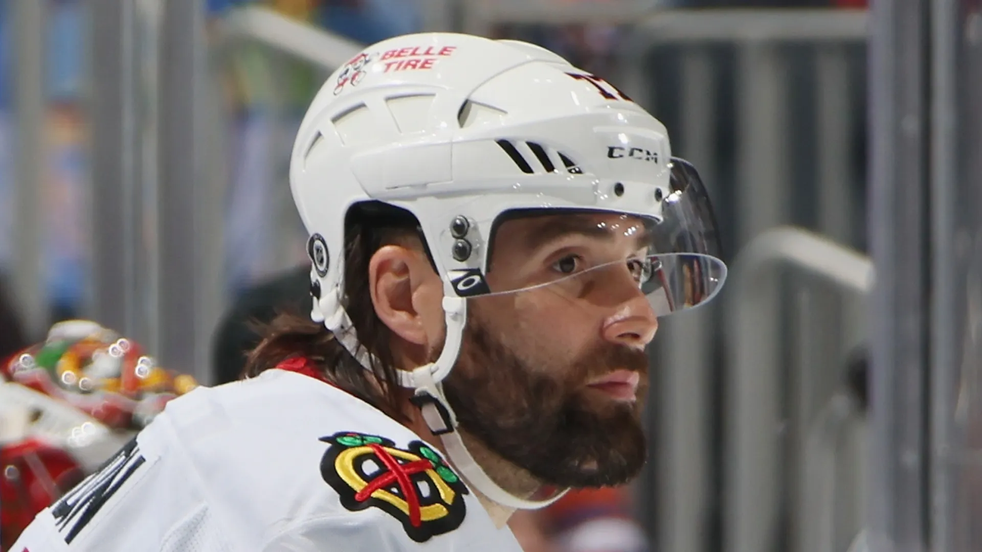 Pat Maroon during a game with the Chicago Blackhawks
