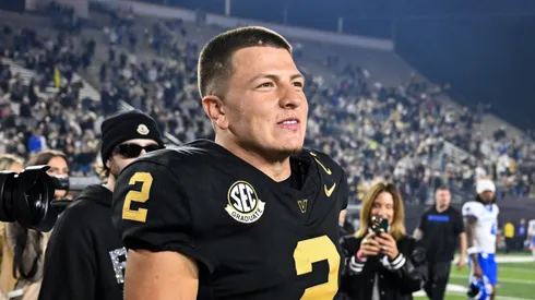 Diego Pavia at FirstBank Stadium on November 22, 2025 in Nashville, Tennessee.