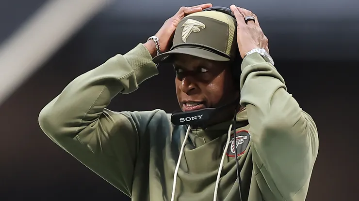 Head coach Raheem Morris of the Atlanta Falcons.