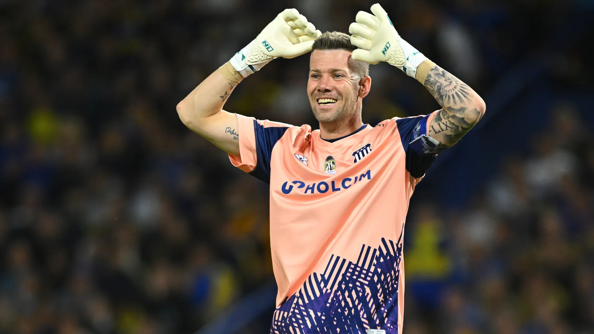Guido Herrera during a game with Talleres of Argentina. (Getty Images)