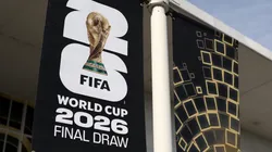 FIFA World Cup 2026 Final Draw signage is displayed outside the Kennedy Center.