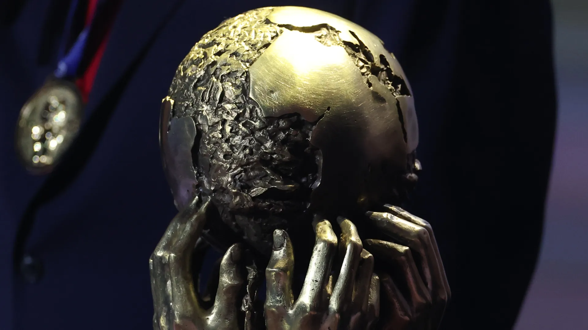 FIFA Peace Prize is presented during the FIFA World Cup 2026 Official Draw. (Source: Patrick Smith/Getty Images)