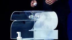 Detail as draw assistant Tom Brady draws a ball during the FIFA World Cup 2026 Official Draw.