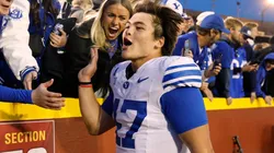 Bear Bachmeier #47 of the BYU Cougars.