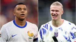 Kylian Mbappe (left, France), Erling Haaland (right, Norway)