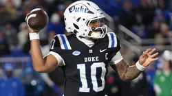 Quarterback Darian Mensah #10 of the Duke Blue Devils.