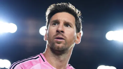 Lionel Messi reacts during the Eastern Conference final.