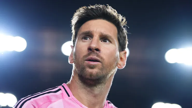 Lionel Messi reacts during the Eastern Conference final.
