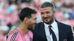 David Beckham and Lionel Messi of Inter Miami.