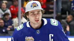 Quinn Hughes during the 2024 NHL All-Star Skills Competition