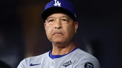 Manager Dave Roberts #30 of the Los Angeles Dodgers.