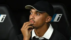 Trent Alexander-Arnold of Real Madrid looks on prior to the LaLiga EA Sports match.