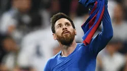 Lionel Messi during a Barcelona match.